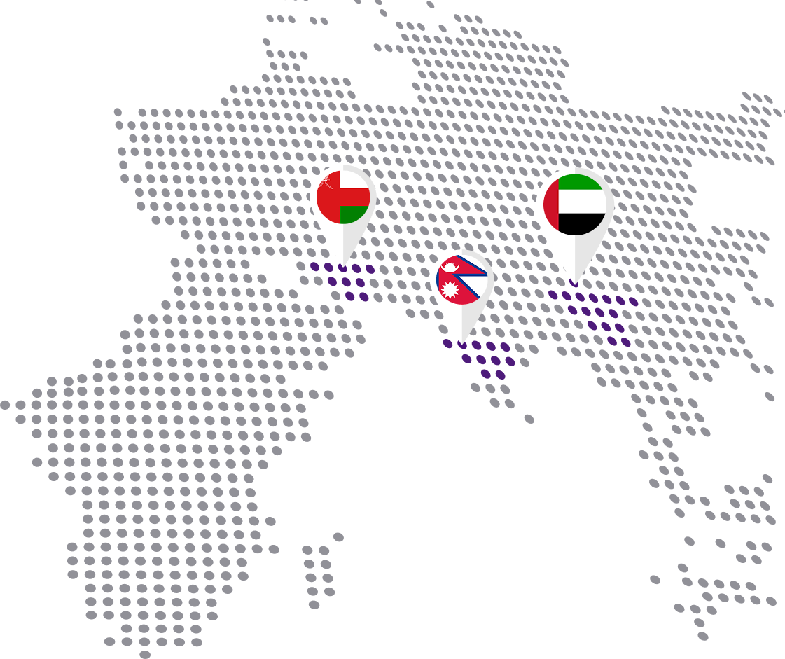 Spollex regional presence in Oman, Nepal and UAE